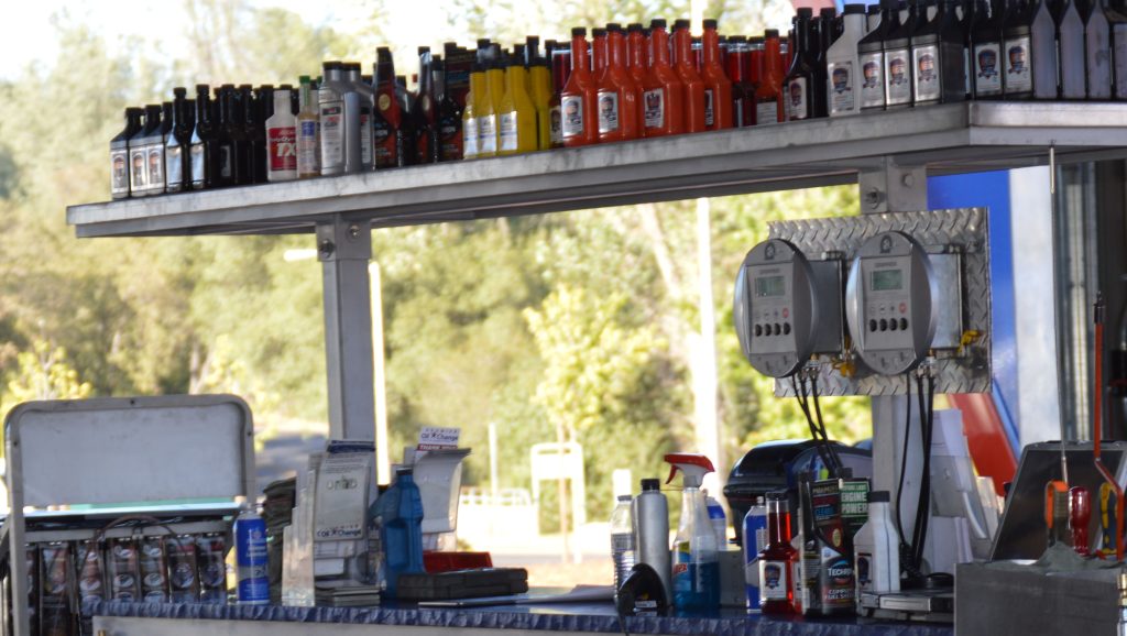 The Gripper Tire Inflator in a garage.